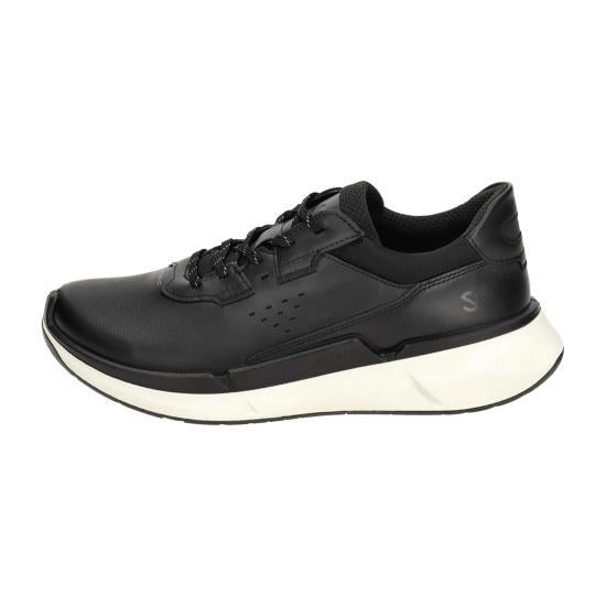 ecco Black Leather Low-Top Sneakers