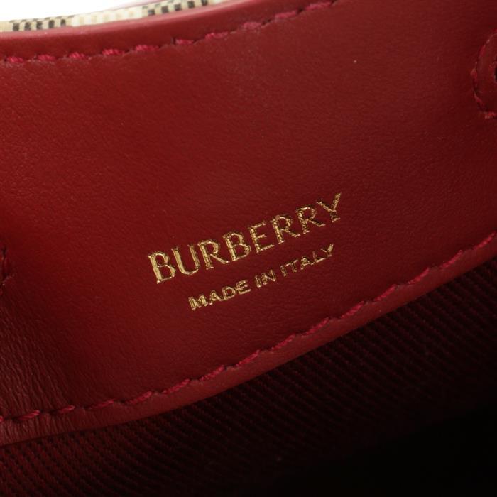 BURBERRY Mini Check Bucket Bag Tote