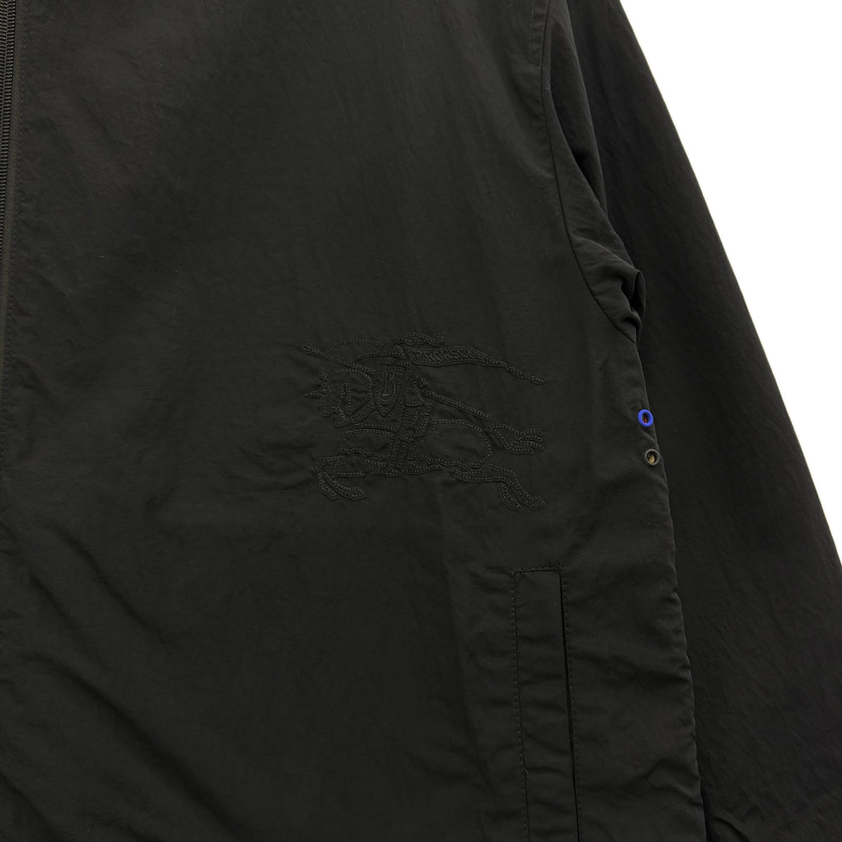 BURBERRY Logo Check Reversible Windbreaker Trfford Jacket 8087219
