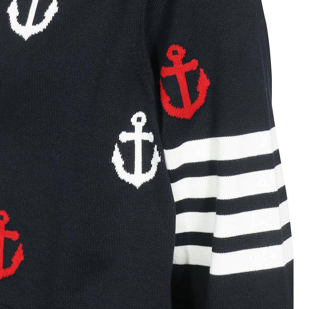 THOM BROWNE Diagonal Anchor Intarsia Knit Cardigan MKC467A Y3007 415