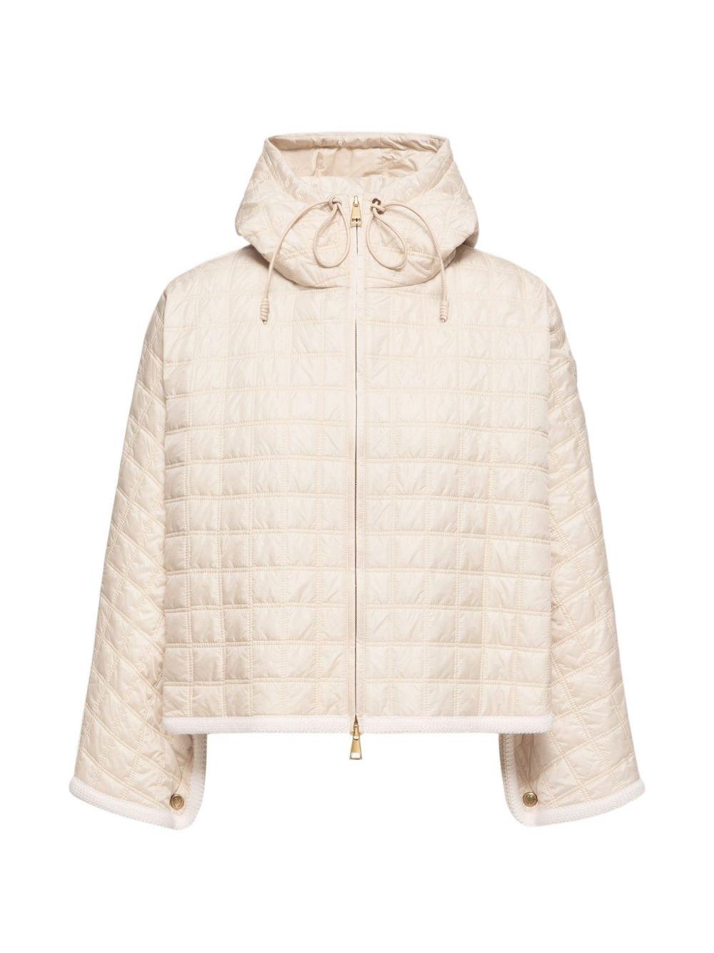 Moncler White Down Puffer Jacket for Women