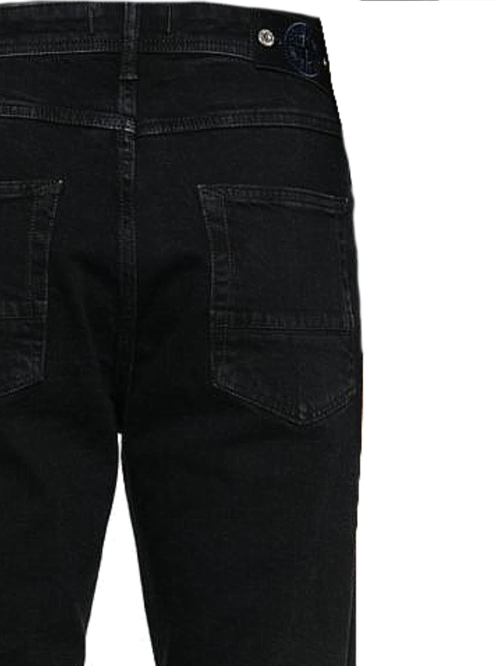 STONE ISLAND Black Wool Blend Suit Pants