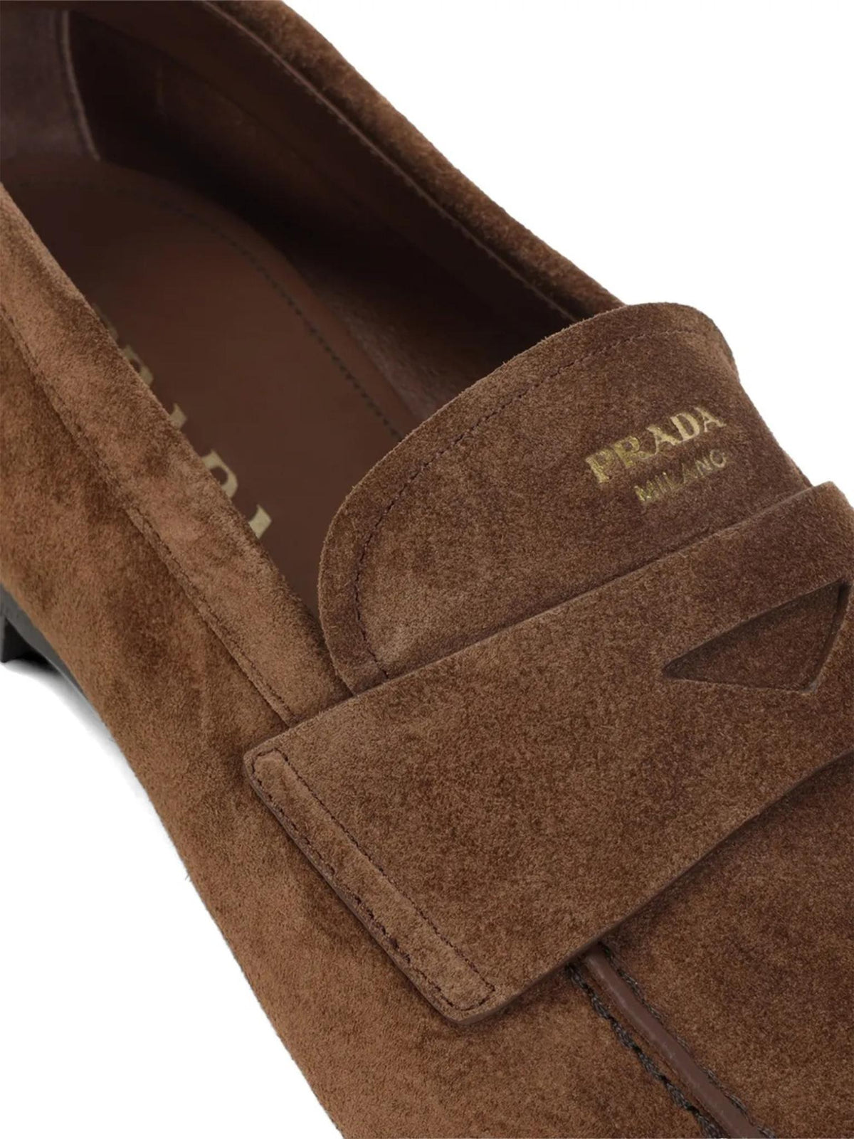 PRADA Black Leather Penny Loafers Men’s Dress Shoes