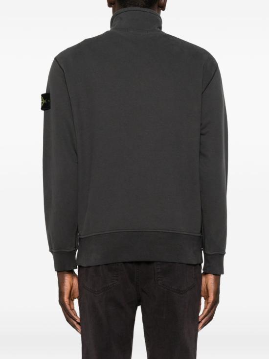 STONE ISLAND Lead Gray Long Sleeve Sweatshirt