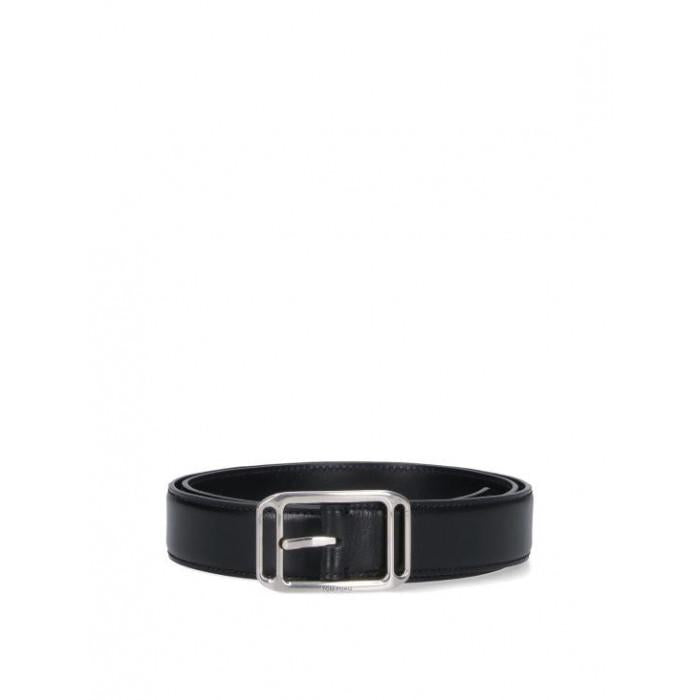 TOM FORD Men's Grained Leather Square Stadium Belt TB308 LCL311Y 1N001