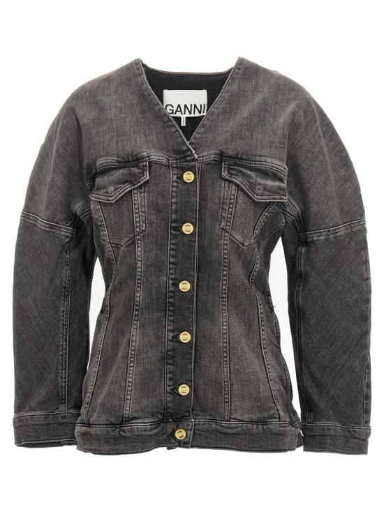GANNI Washed Denim Blazer Jacket J1529006