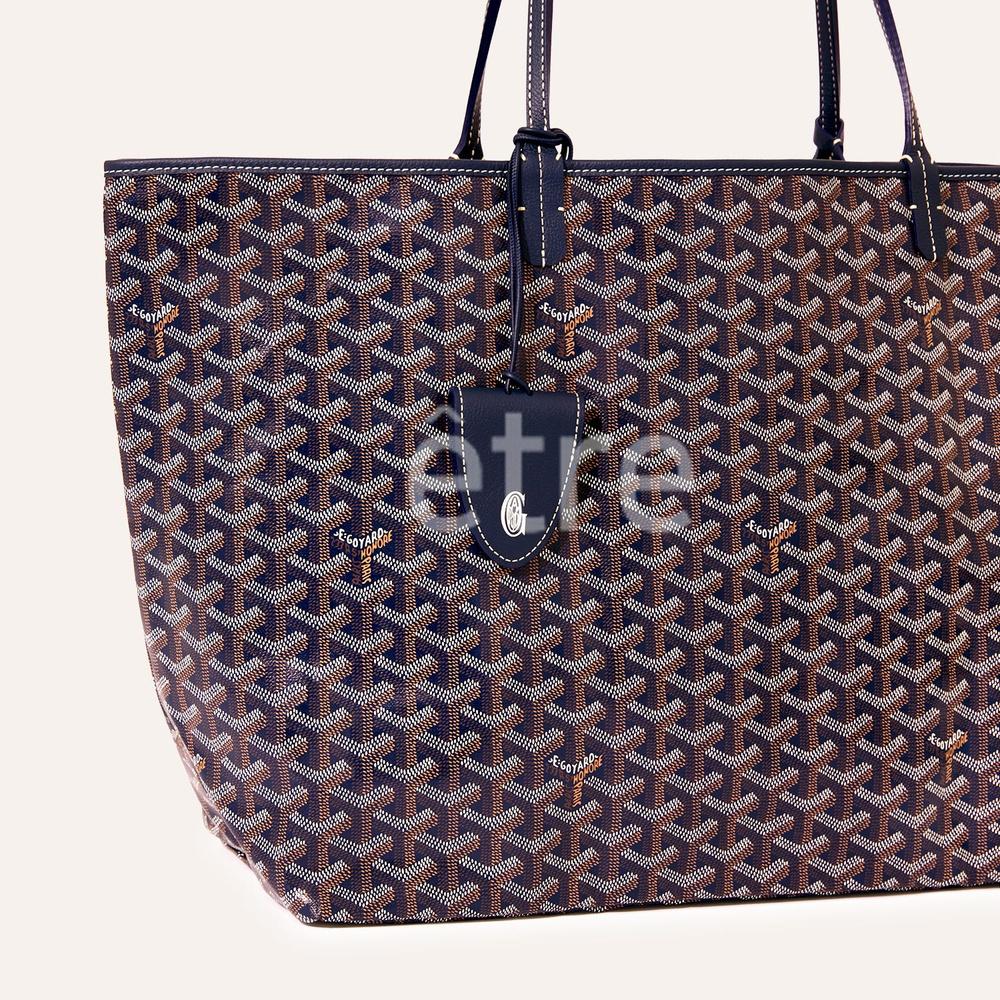 GOYARD Saint Louis GM Navy Tote Bag for Women