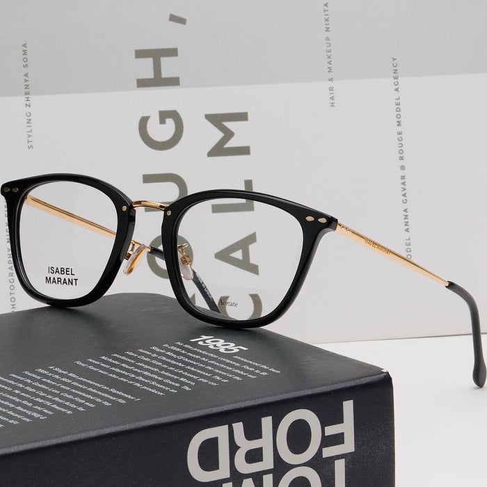 Isabel Marant Lightweight Metal Combo Square Eyeglass Frame Unisex IM0045 2M2