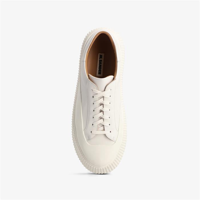 JIL SANDER Platform Leather Low-Top Sneakers for Men