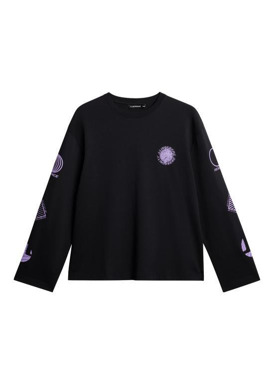 J LINDEBERG Long Sleeve Sweatshirt for Men FMJT126969999 BLACK DOM