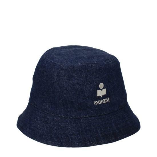Isabel Marant HALEY Bucket Hat Blue Cotton