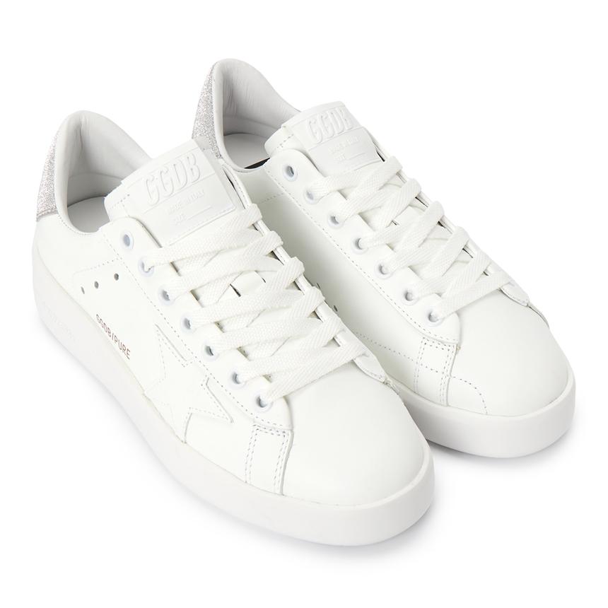 GOLDEN GOOSE Purestar Leather Low-Top Sneakers Women White