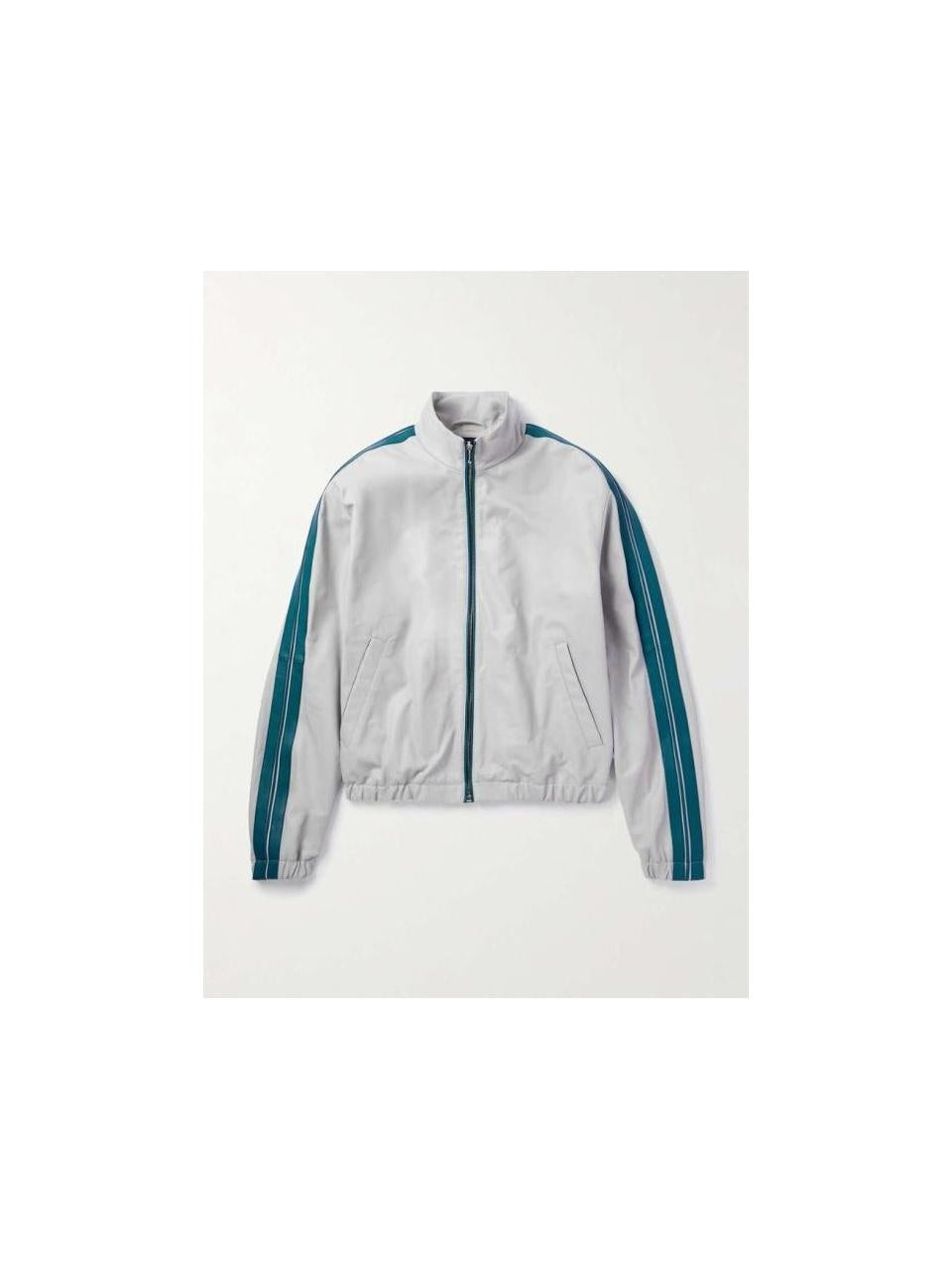 Marni Striped Leather Bomber Jacket JUMY0026QU ULA736 00N15