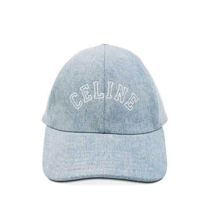 CELINE Denim Logo Baseball Cap for Women AA0890D93 FZZ8