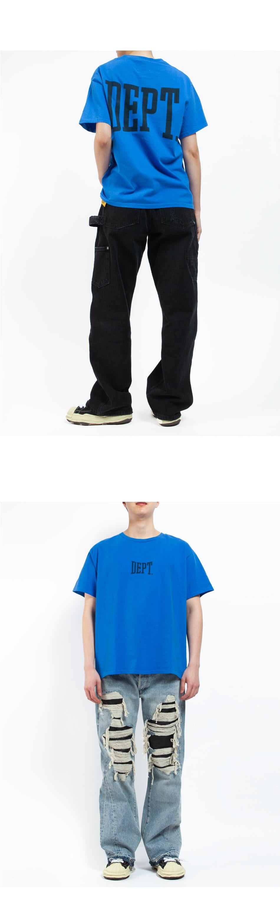 GALLERY DEPT. ZYM Logo Short Sleeve T-Shirt Unisex DGT 10073 ROYAL