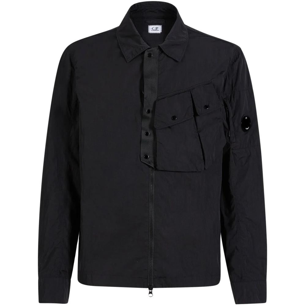 CP Company Lens Badge Shirt Jacket Black Men’s Jacket