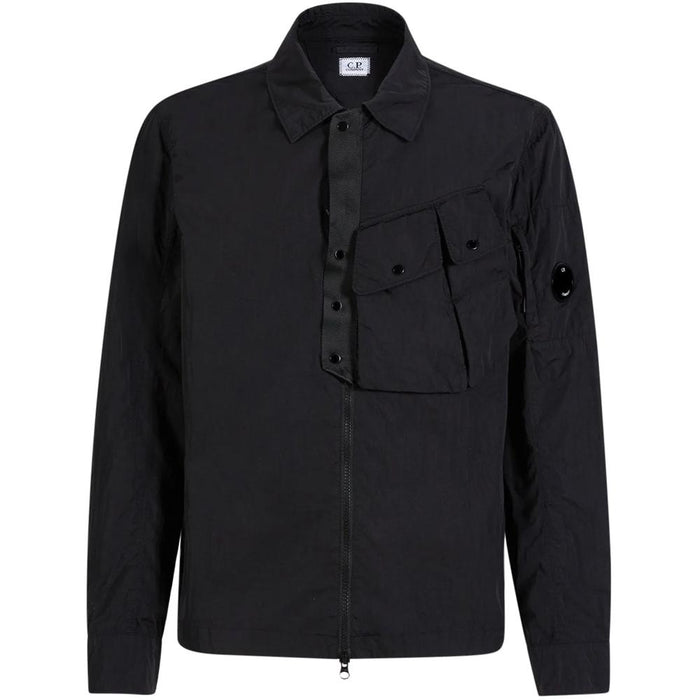 CP Company Lens Badge Shirt Jacket Black Men’s Jacket