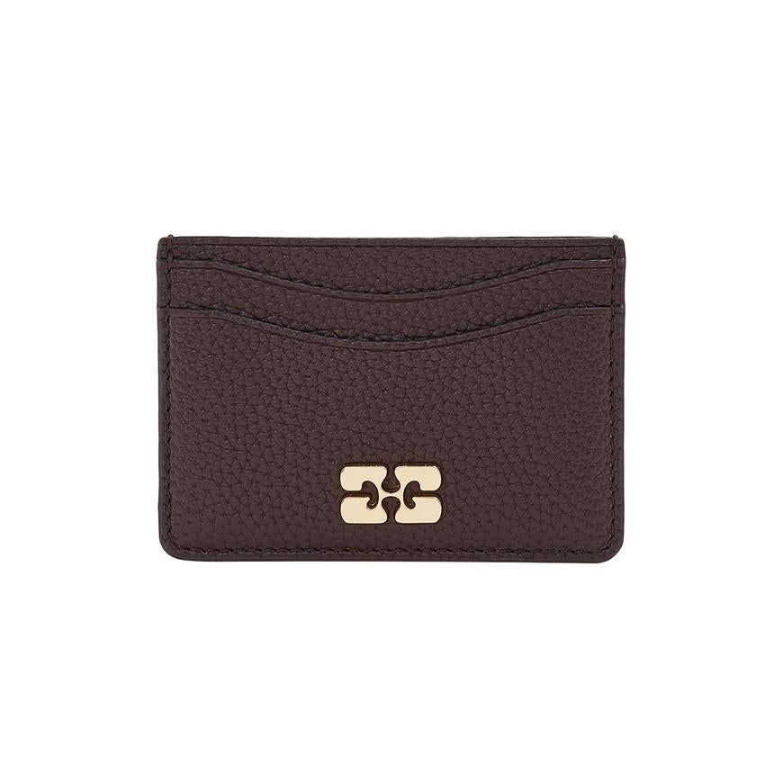 GANNI Women’s Grain Leather Card Holder Wallet A7276 979