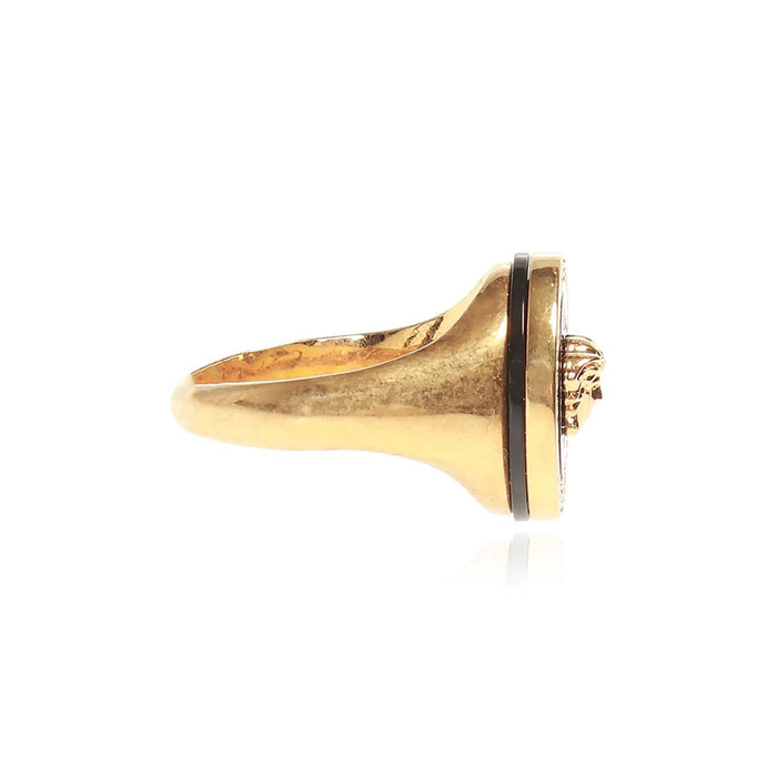 Versace Medusa Ring Gold-Tone Men’s Jewelry