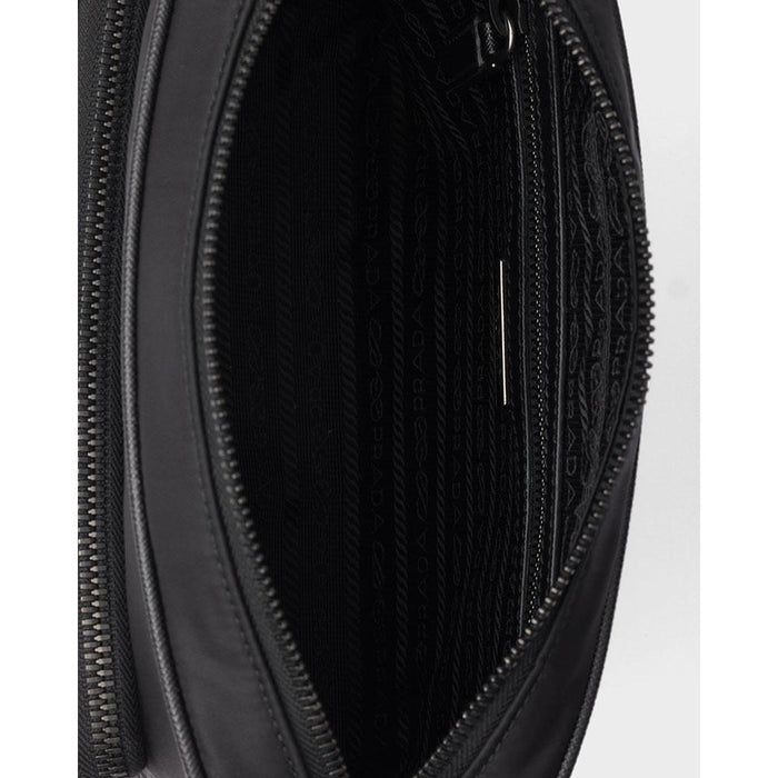 PRADA Re-Nylon Saffiano Leather Crossbody Bag Black Men
