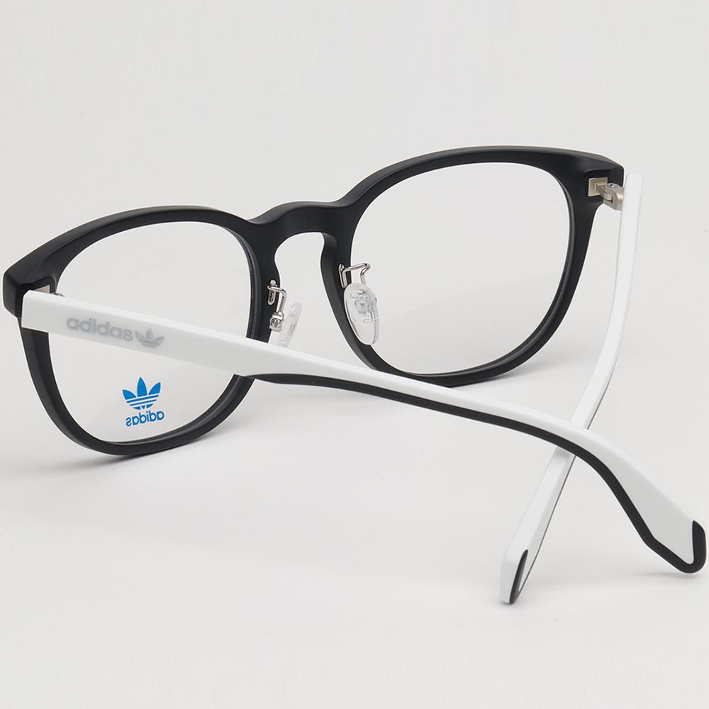 Adidas Matte Black Square Acetate Eyeglass Frames Unisex OR5014H 002