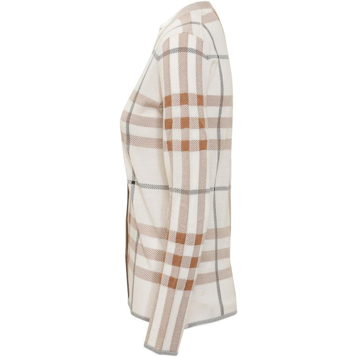 BURBERRY Soft Sand Check Knit Cardigan 8052401