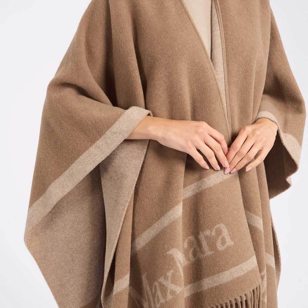 Max Mara Hilde Wool Cape Coat for Women 24546071600 002