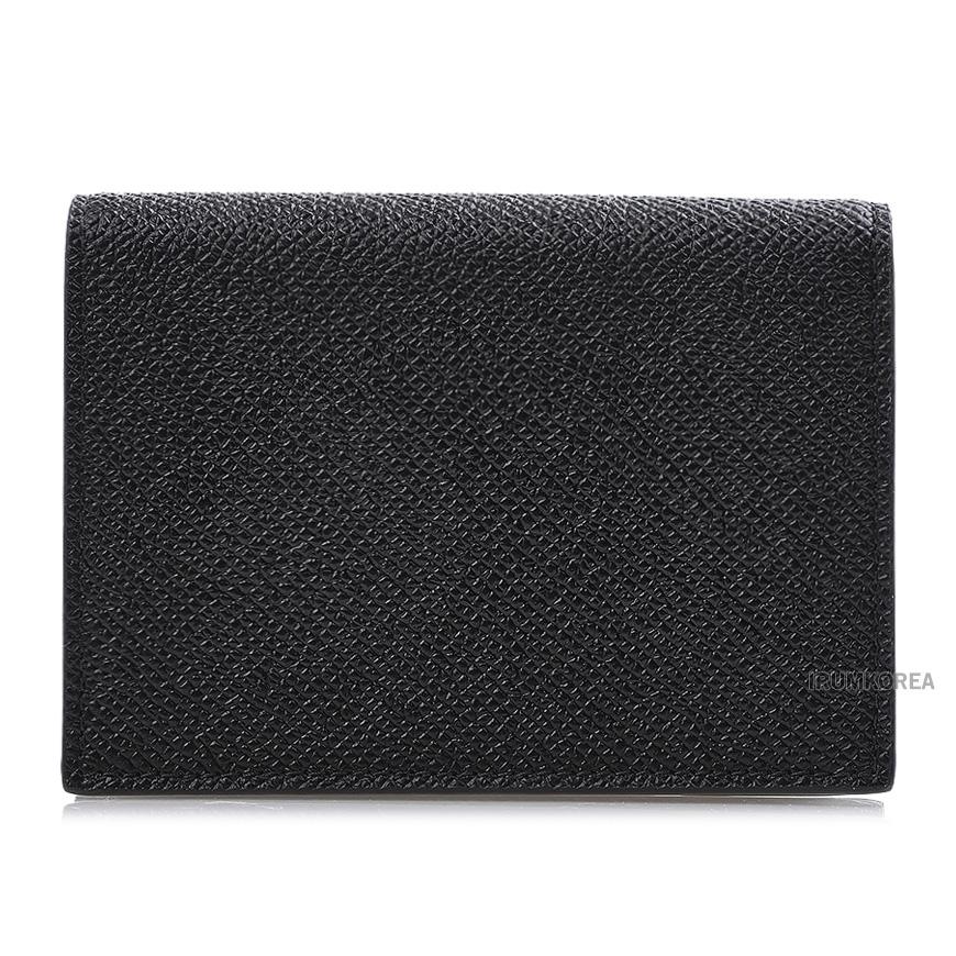 Ferragamo Gancini Card Holder Unisex Leather Wallet 1665 NERO 0784673