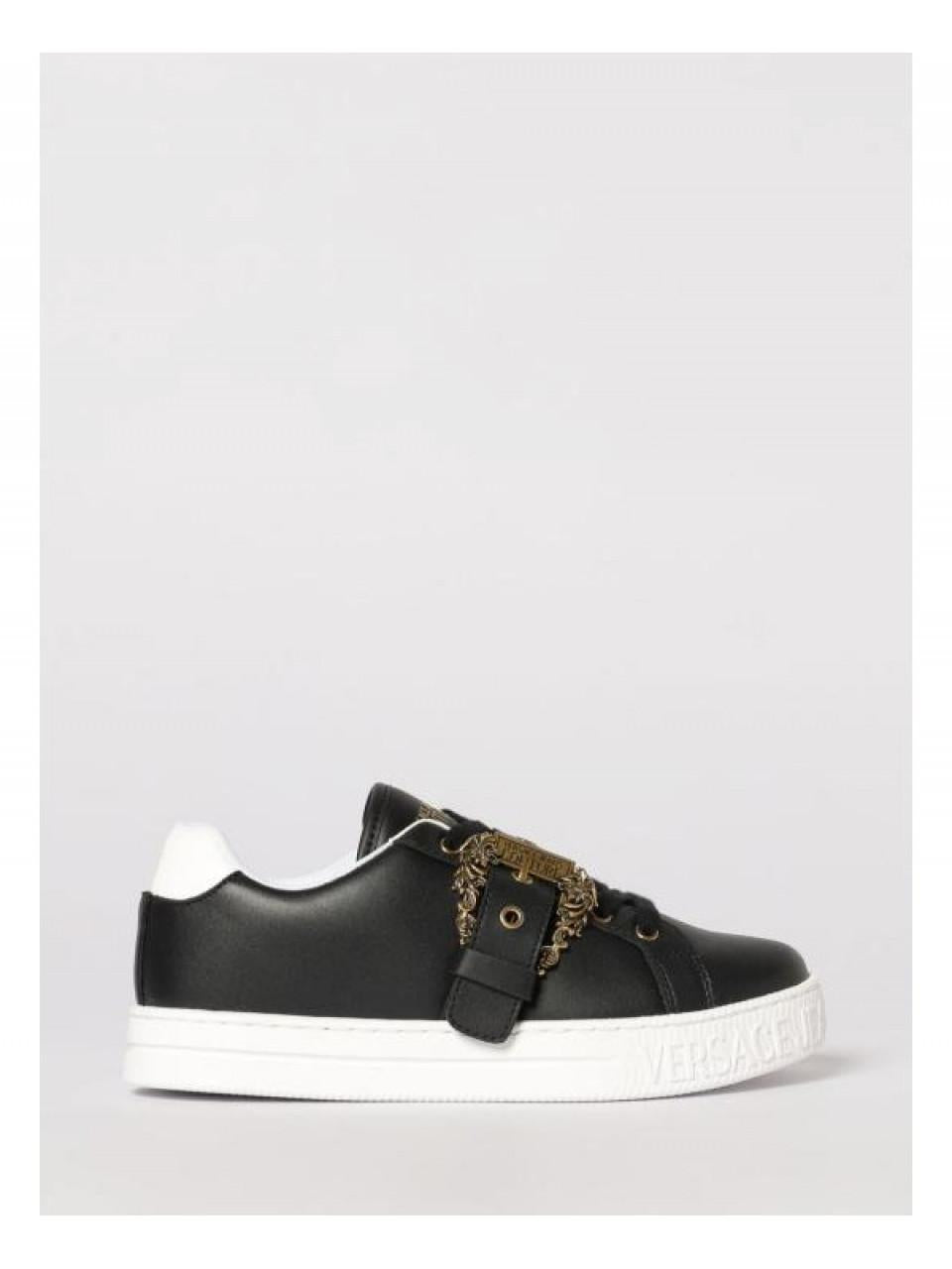Versace Baroque Buckle Court 88 Low-Top Sneakers 80 VA3SK9 ZPB76 G89