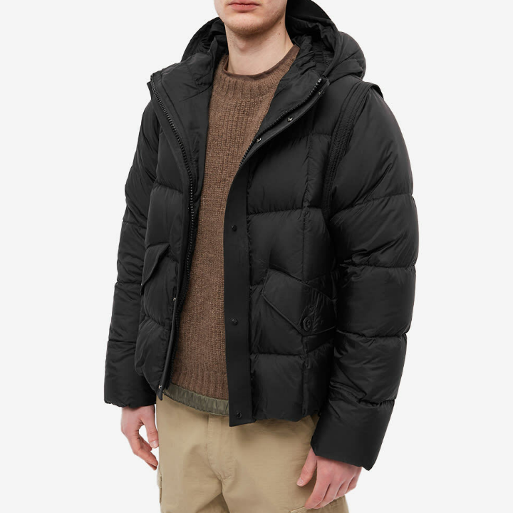 Ten C Hurricane Combo Down Anorak Jacket Men Black 23CTCUC03039 006048