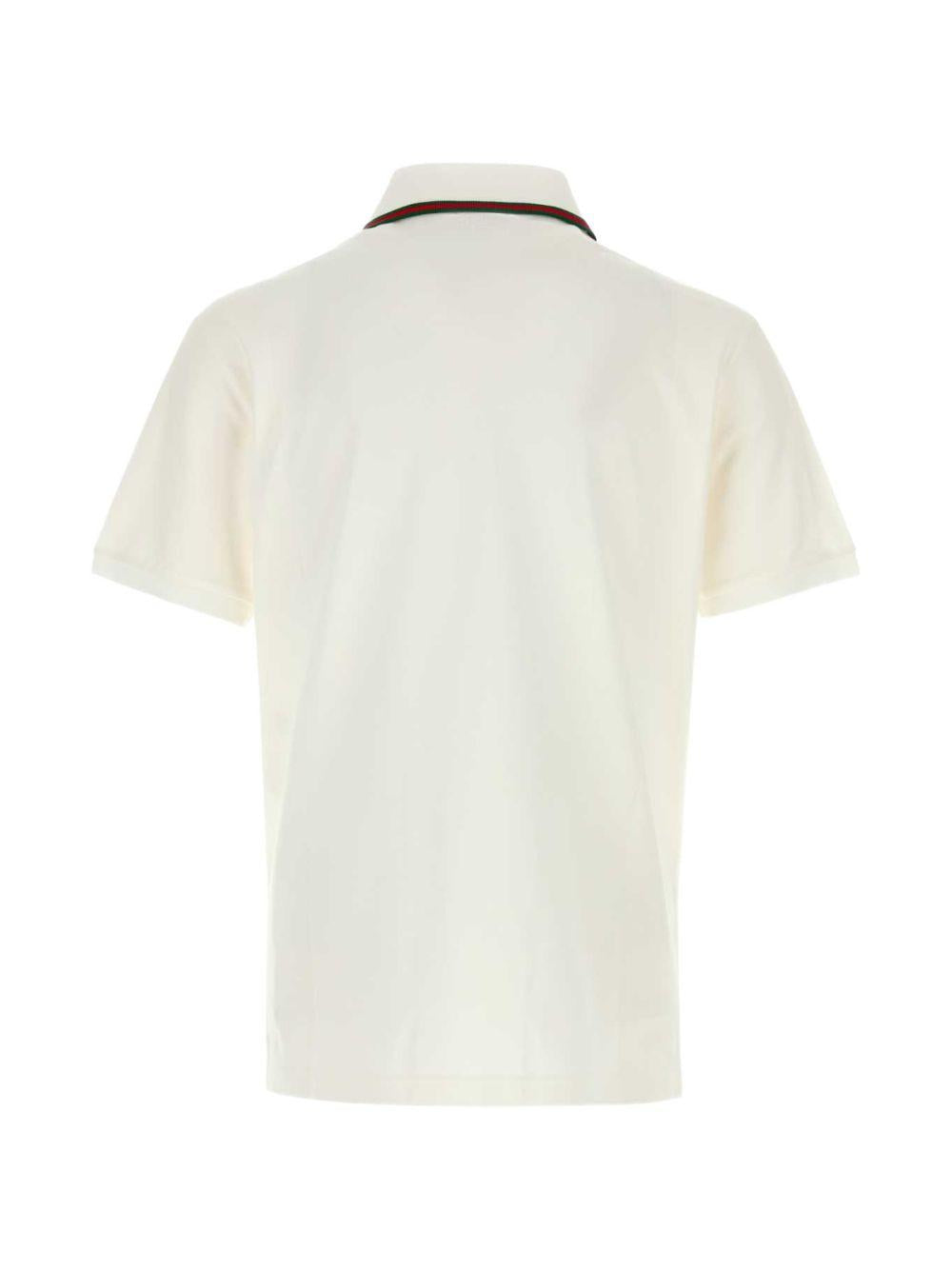 GUCCI Black Cotton Short Sleeve Polo Shirt