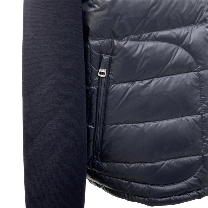Moncler Tricot Logo Down Padded Wool Zip-Up Cardigan Jacket 9B00016 M1131