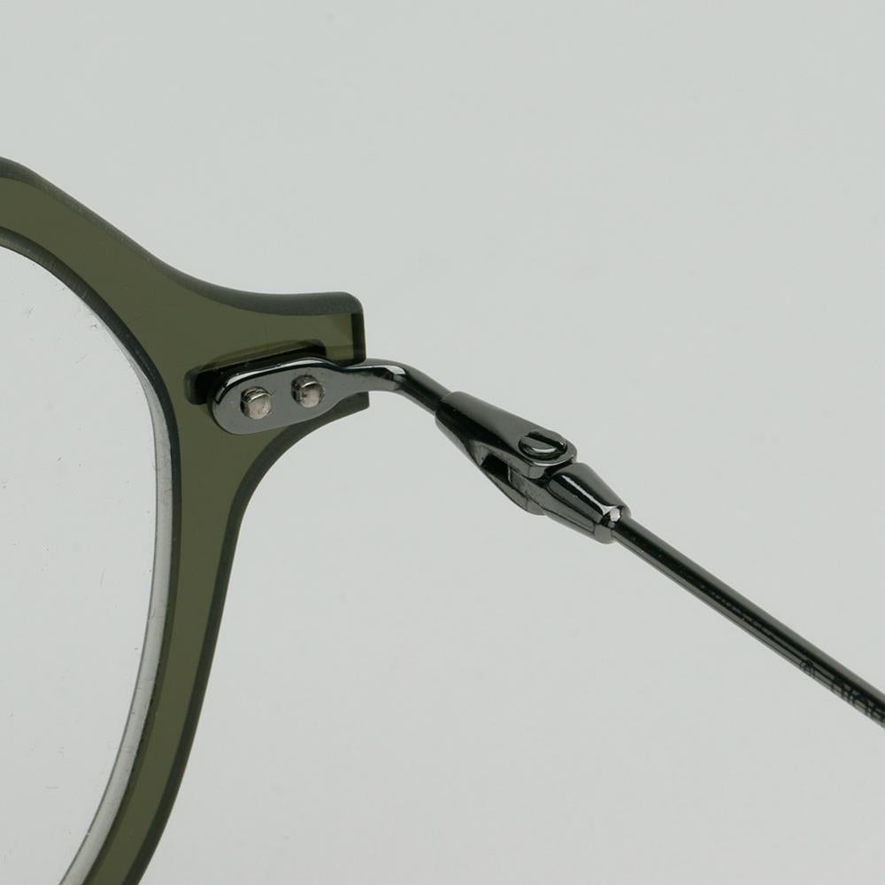 DIOR Green Transparent Acetate Square Eyeglass Frames Unisex DIORDISAPPEAR04 1ED