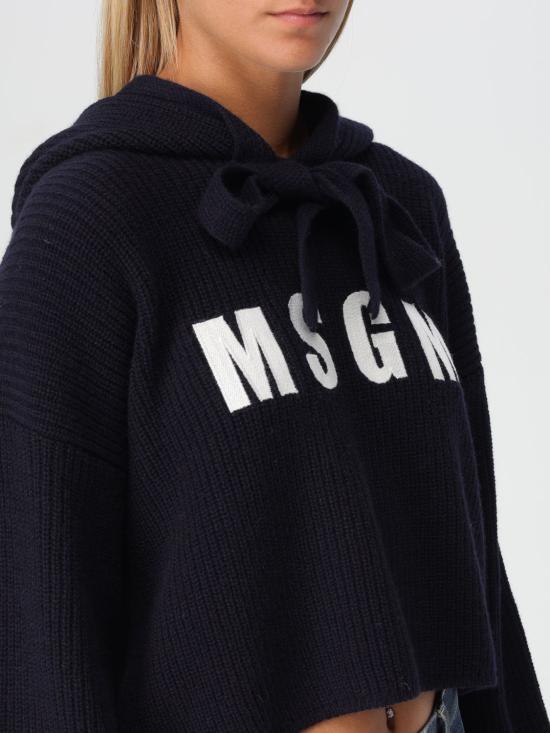 MSGM Women's Hoodie Sweatshirt 3741MDM21824779089 BLUE DOM