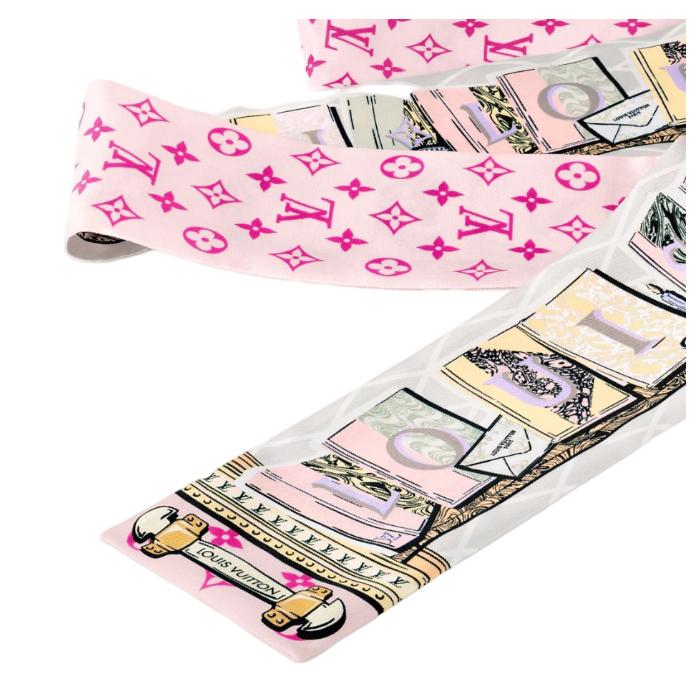 Louis Vuitton LV Library Bandana Scarf M96246