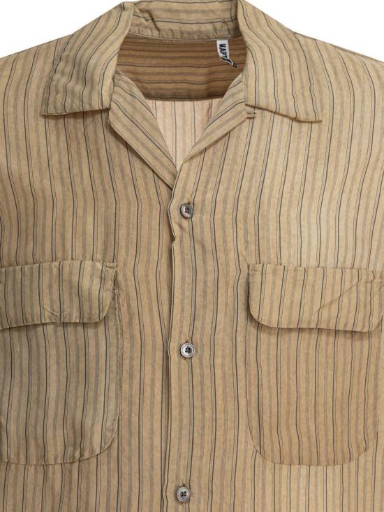 KAPTAIN SUNSHINE Short Sleeve Shirt Men’s KS25SSH08BEIGESTRIPE BEIGE STRIPE DOM