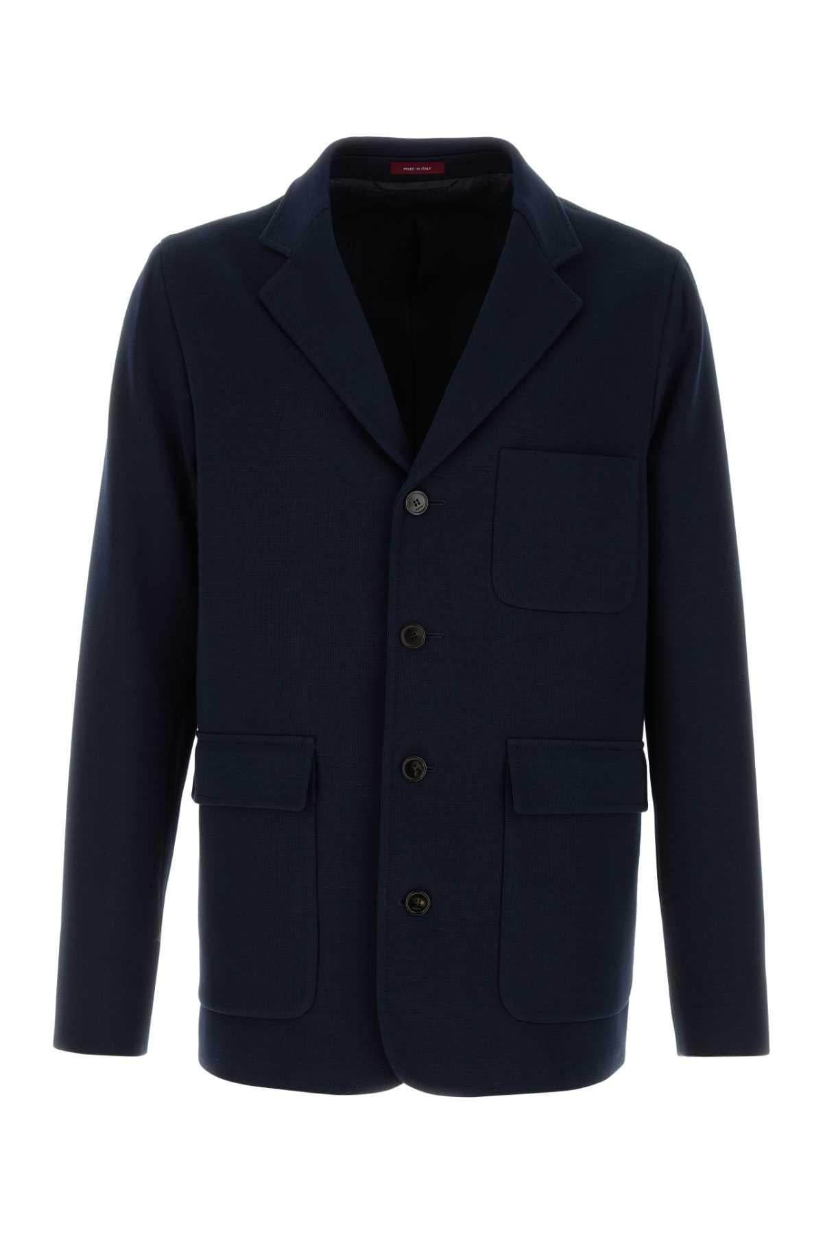 GUCCI Navy Wool Blazer Men’s Suit Jacket