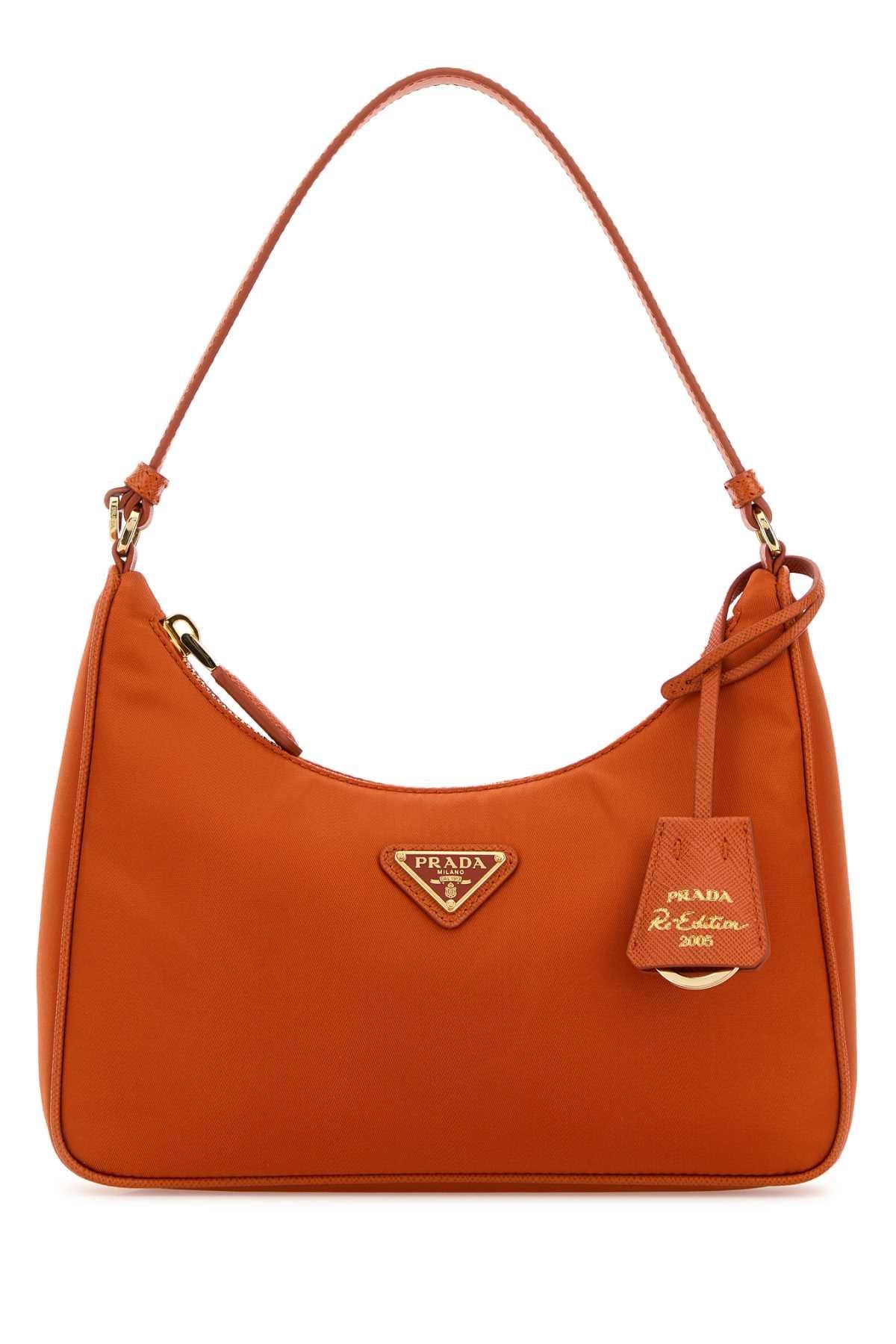 PRADA Leather Shoulder Bag Black