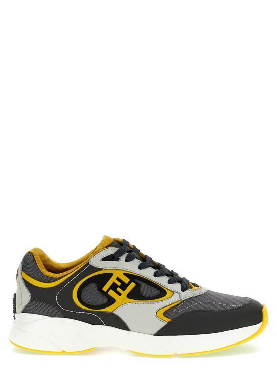 FENDI White Leather Low-Top Sneakers 7E1695 ASAPF1R7F