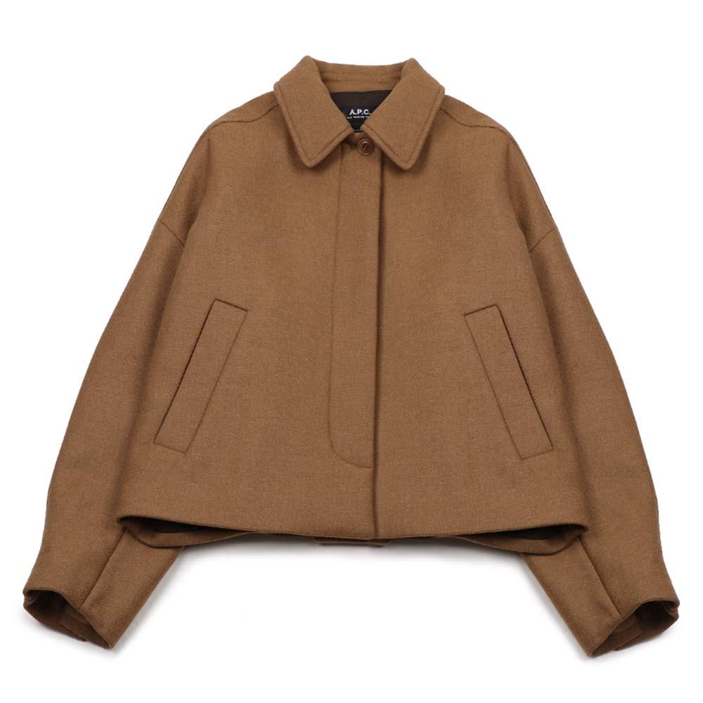 A.P.C. Beka Jacket Women’s Cotton Blend Zip Jacket Navy WVBEB F02990