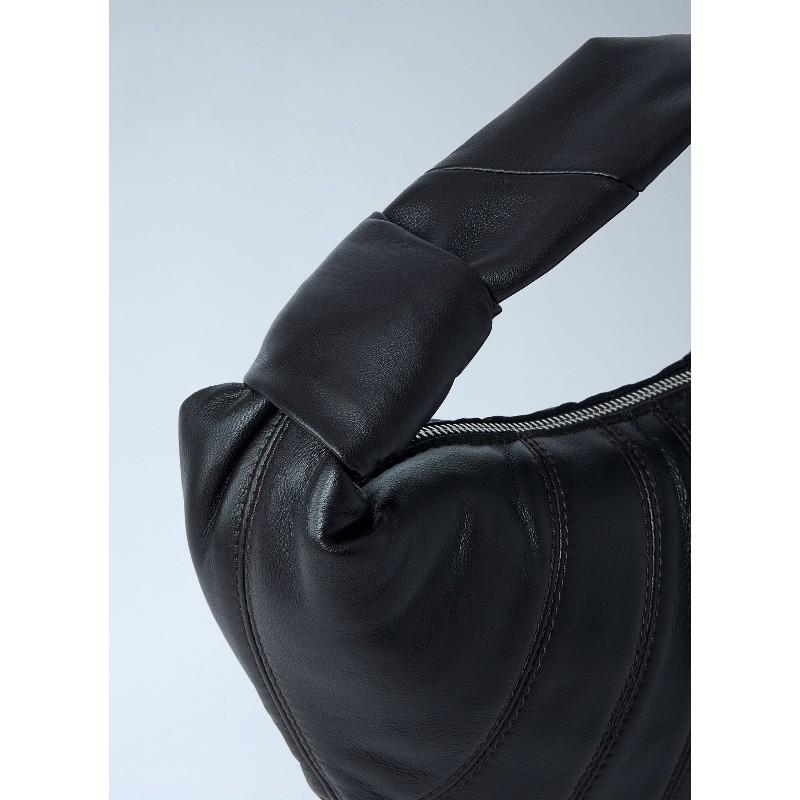 Lemaire Dark Chocolate Mini Fortune Croissant Pouch Bag