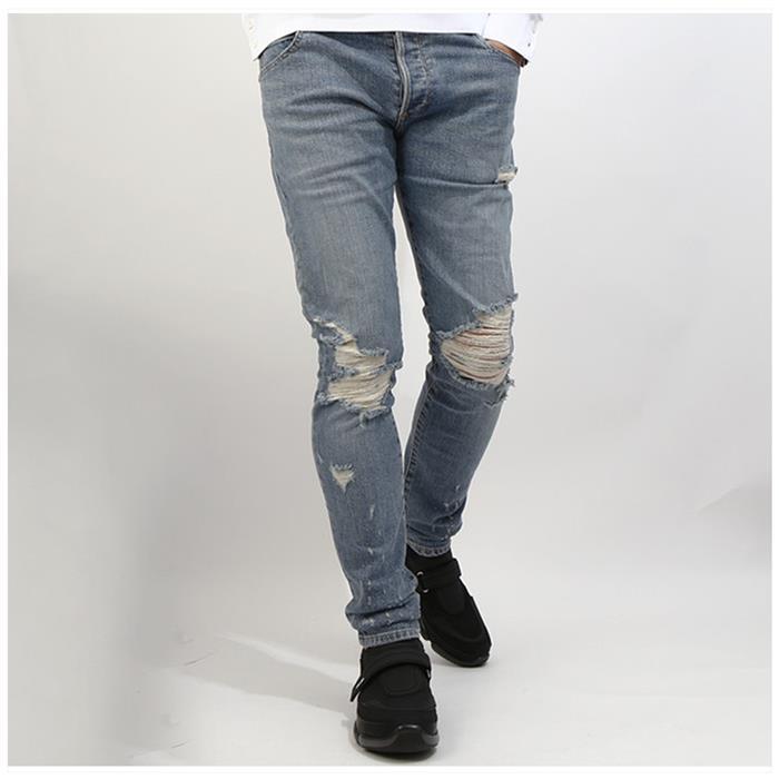 Balmain Slim Blue Denim Jeans Men TH15230 Z037 6AA