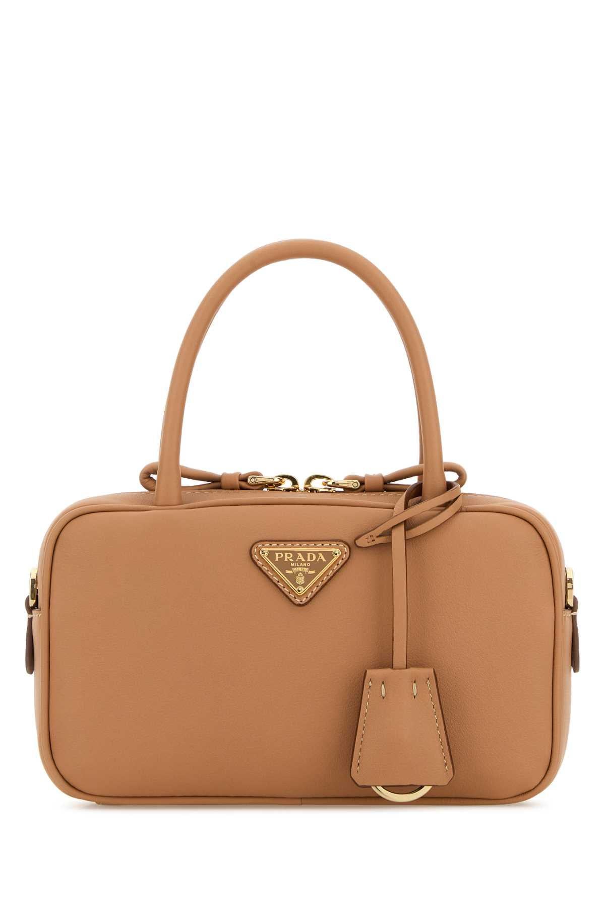 PRADA Black Leather Shoulder Bag
