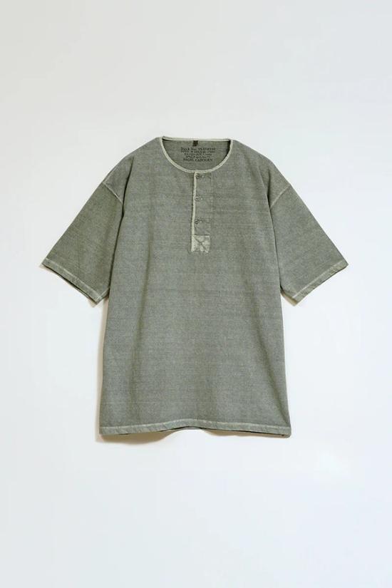 Nigel Cabourn Short Sleeve T-Shirt 80520021026 191 DARK GREEN DOM
