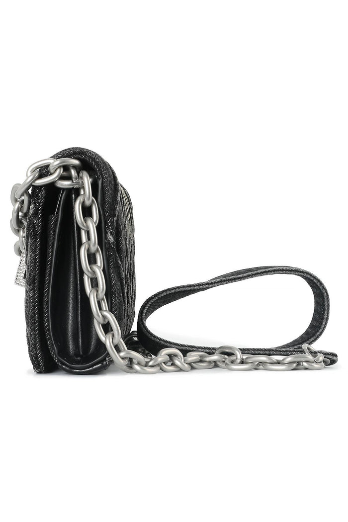 DIESEL Black CHARMD Wallet Strap Shoulder Bag X10281P6330 T8013