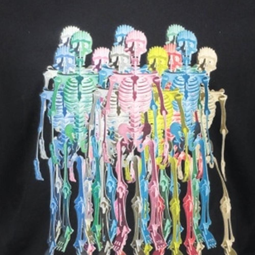 Paul Smith Color Skeleton Print T-Shirt for Men M2R 011R KP3820 79