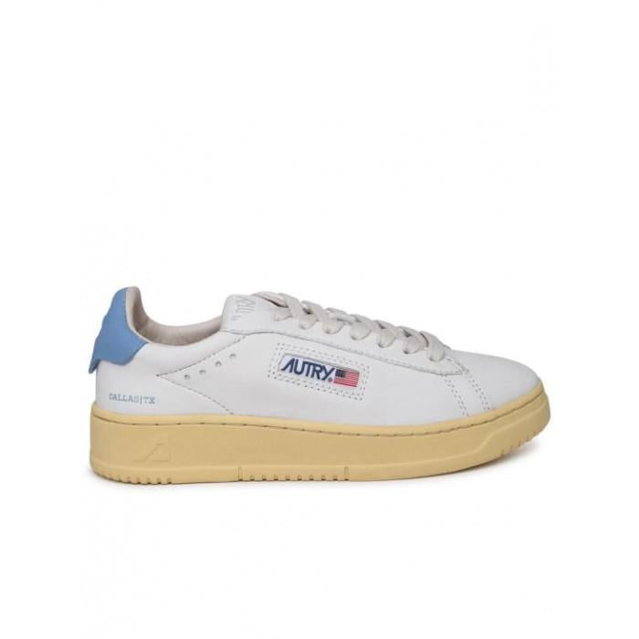 AUTRY Dallas Low Leather Sneakers White Black Shoes