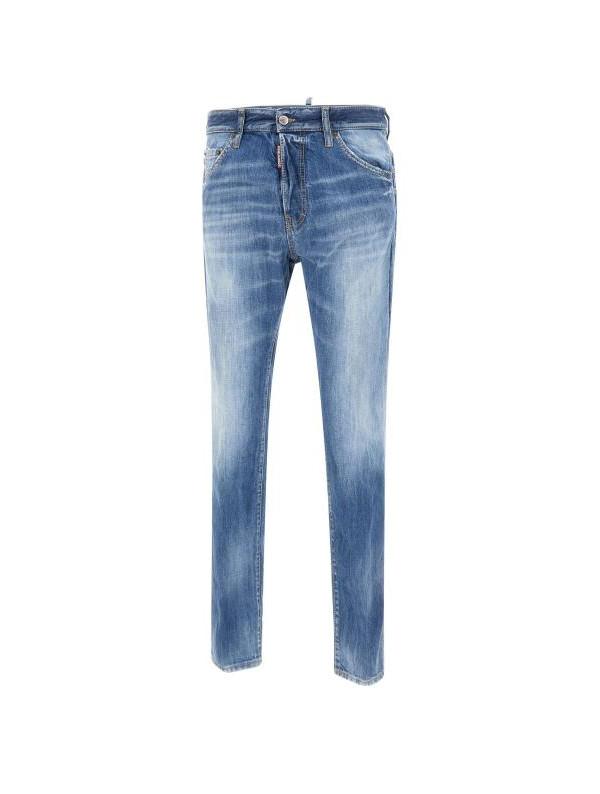 Dsquared2 Medium Wash Pocket Layered Cool Guy Denim Jeans