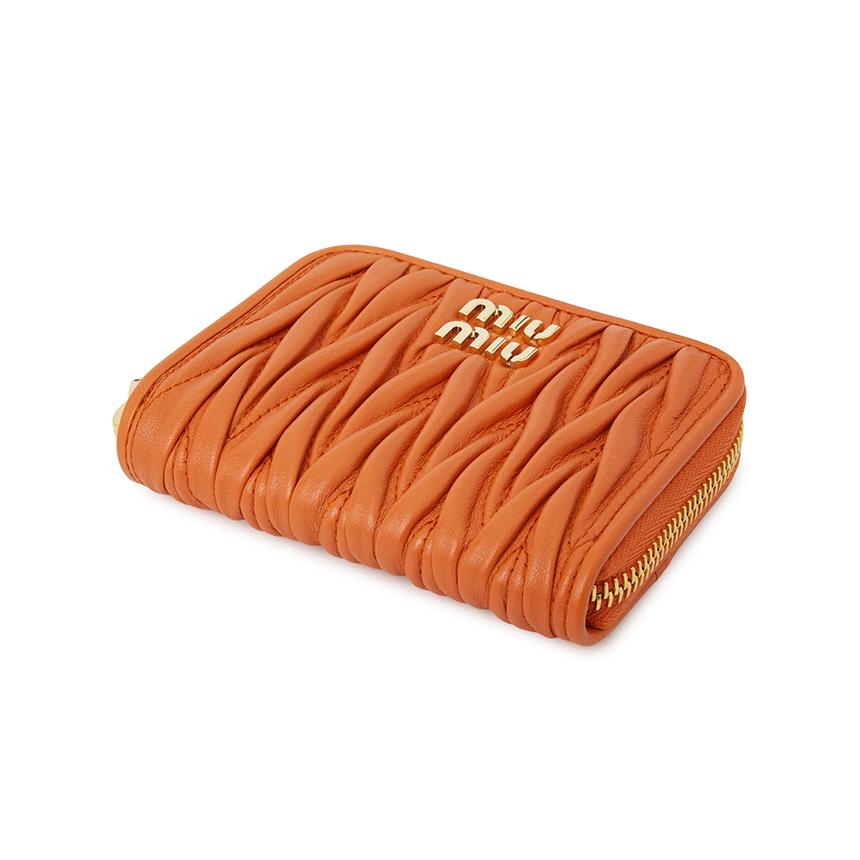 Miu Miu Matelassé Leather Card Holder Unisex 5MM268 AFPP F0049