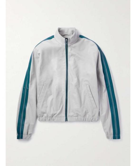 Marni Striped Leather Bomber Jacket JUMY0026QU ULA736 00N15